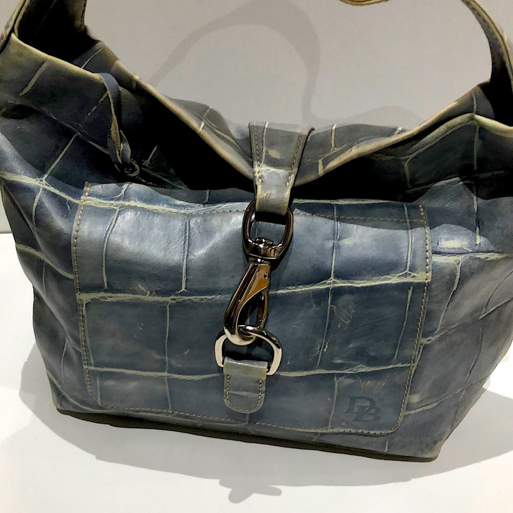 Dooney Bourke Grey Leather Handbag